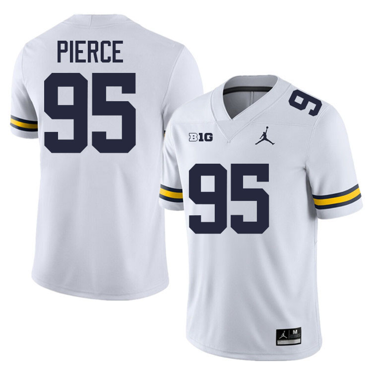 Trey Pierce Michigan Jersey,Michigan Wolverines #95 Trey Pierce College Football Jersey Youth-White